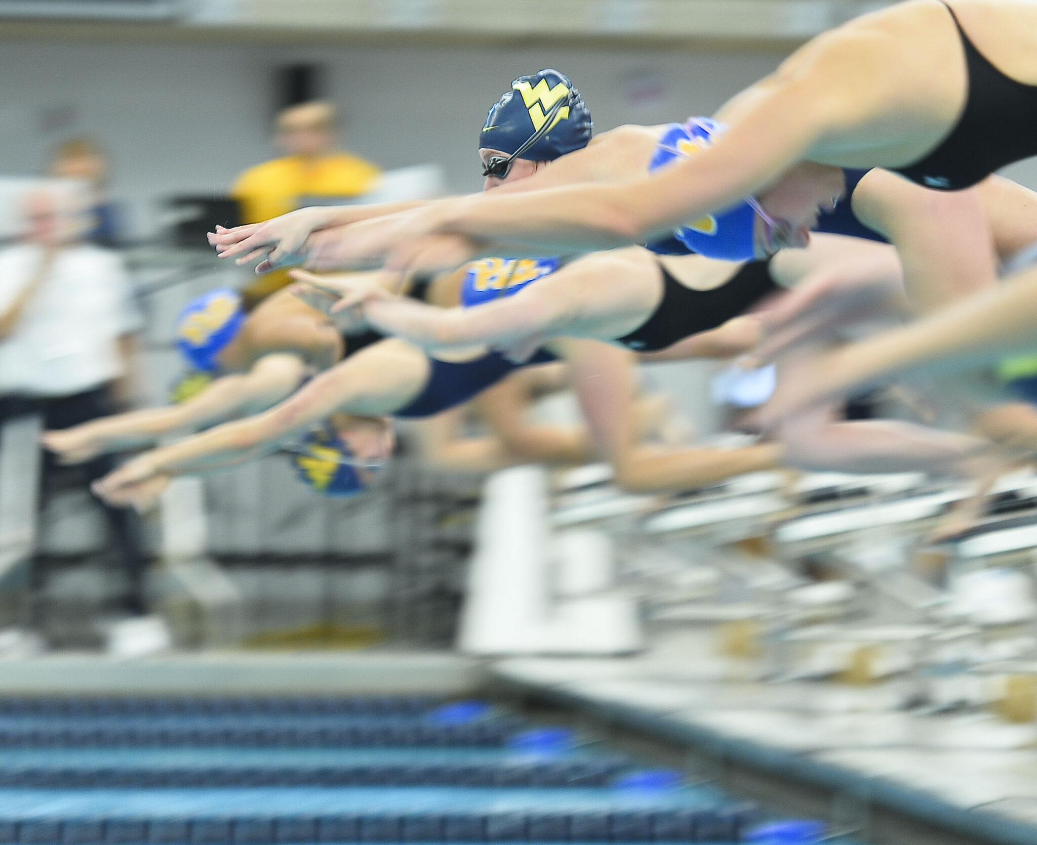 WVU swim and dive splits in Backyard Brawl - Dominion Post