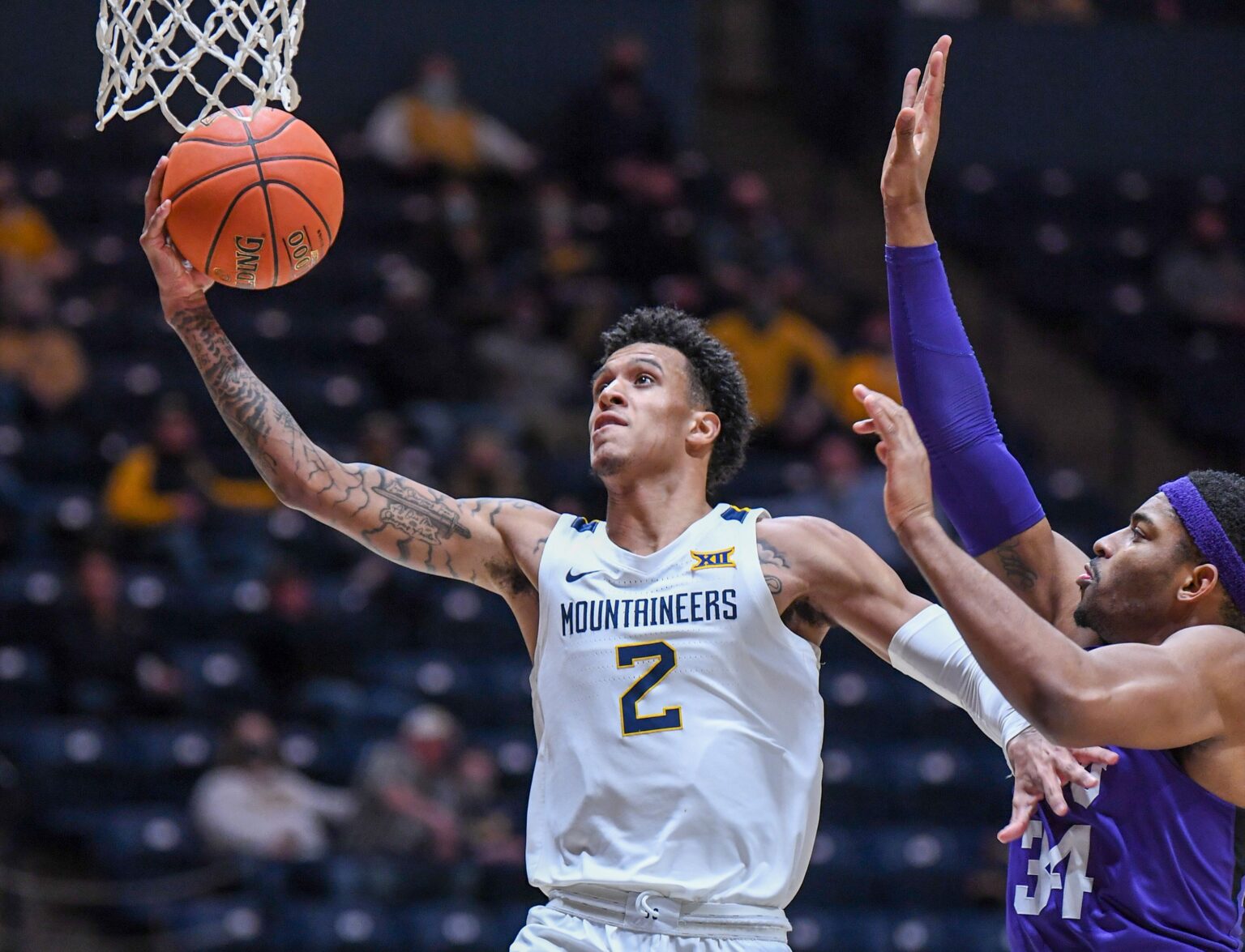 Jalen Bridges Has A Career Best Game In Leading No 6 West Virginia Past Tcu Dominion Post 