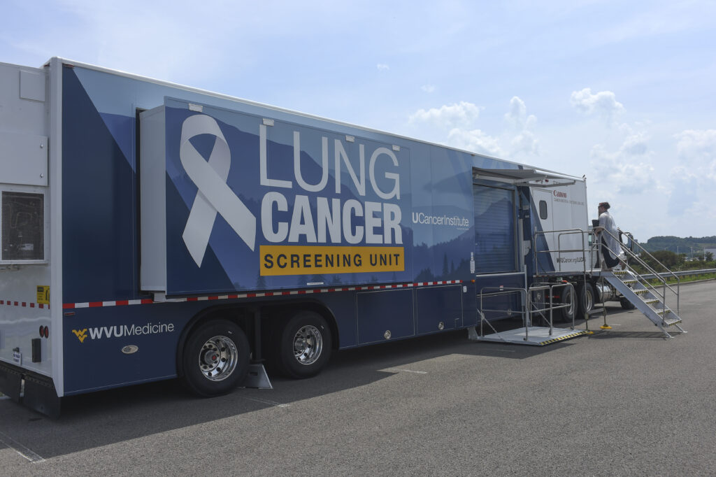 lung cancer screening truck exterior