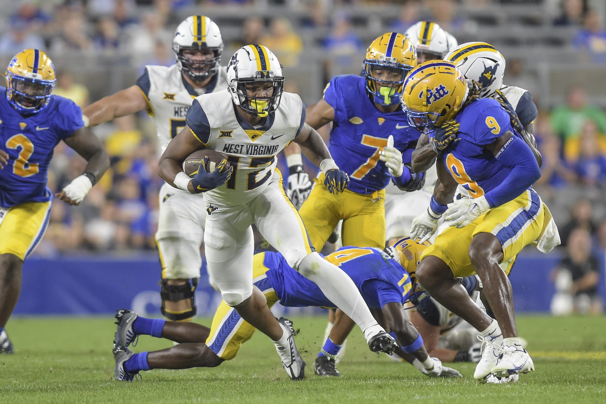 WVU true freshman CJ Donaldson shows star potential at running back