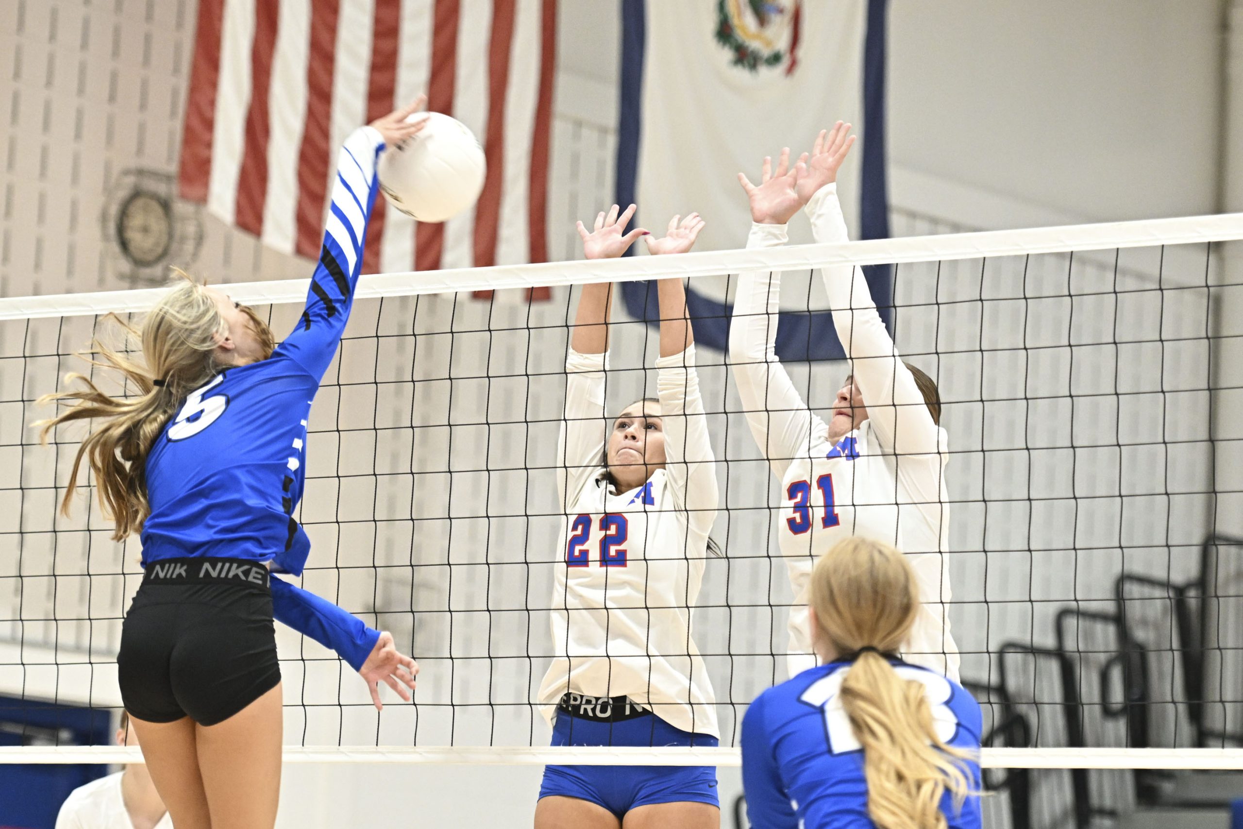 volleyball sweeps season opener on its new court Dominion Post